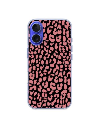 Coque iPhone 16 Leopard Corail - Mary Nesrala