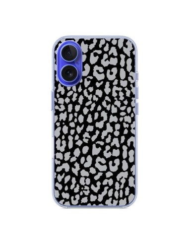 Coque iPhone 16 Leopard Gris - Mary Nesrala