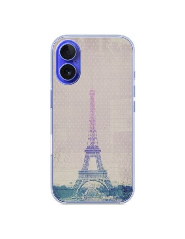 Coque iPhone 16 I love Paris Tour Eiffel - Mary Nesrala