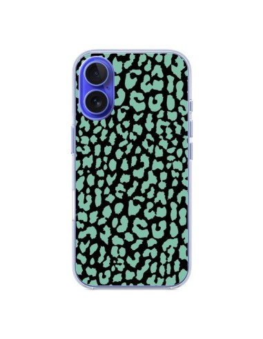 Coque iPhone 16 Leopard Mint Vert - Mary Nesrala