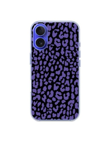 Coque iPhone 16 Leopard Violet - Mary Nesrala