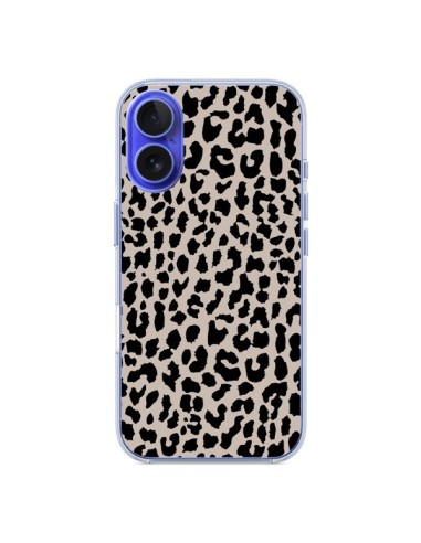 Coque iPhone 16 Leopard Marron - Mary Nesrala