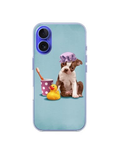 Coque iPhone 16 Chien Dog Canard Fille - Maryline Cazenave