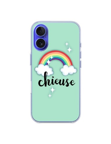 Coque iPhone 16 Chieuse Arc en Ciel - Maryline Cazenave