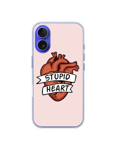 Coque iPhone 16 Stupid Heart Coeur - Maryline Cazenave