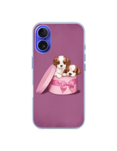 Coque iPhone 16 Chien Dog Boite Noeud - Maryline Cazenave