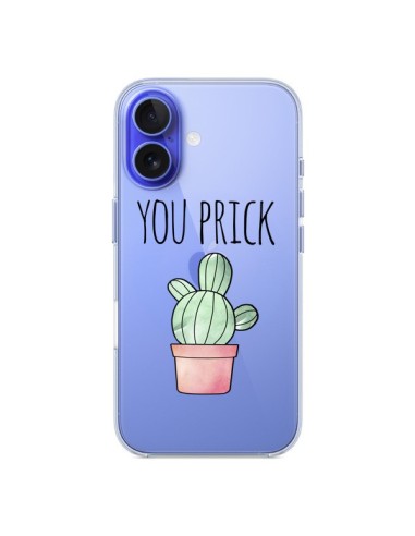 Coque iPhone 16 You Prick Cactus Transparente - Maryline Cazenave