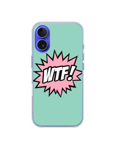 Coque iPhone 16 WTF Bulles BD Comics - Maryline Cazenave