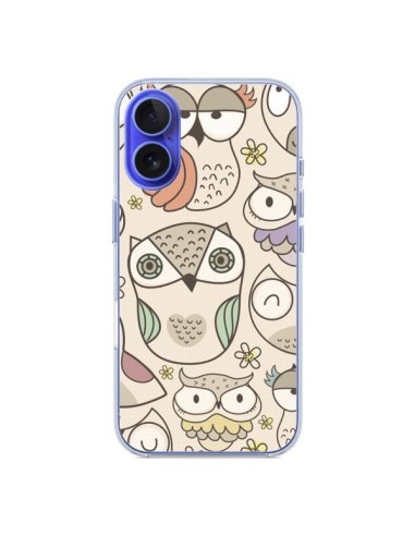 Coque iPhone 16 Chouette Vintage - Maria Jose Da Luz