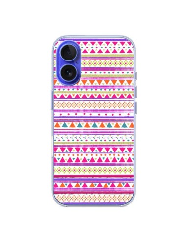 Coque iPhone 16 Bandana Rose Azteque - Monica Martinez