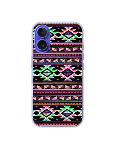 Coque iPhone 16 Black Aylen Azteque - Monica Martinez