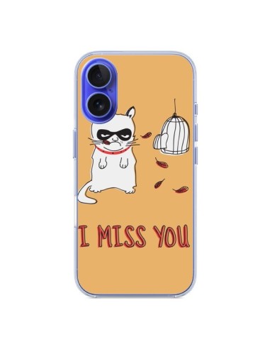 Cover iPhone 16 Gatto I Miss You - Maximilian San