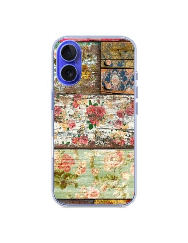 Coque iPhone 16 Lady Rococo Bois Fleur - Maximilian San