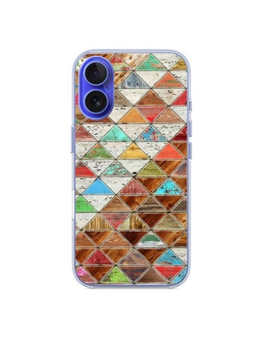 Coque iPhone 16 Love Pattern Triangle - Maximilian San