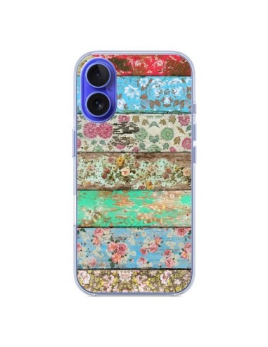 Coque iPhone 16 Rococo Style Bois Fleur - Maximilian San