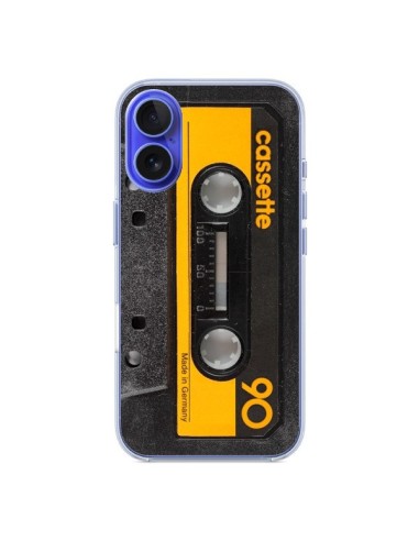 Coque iPhone 16 Yellow Cassette K7 - Maximilian San