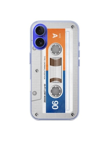 Coque iPhone 16 White Cassette K7 - Maximilian San