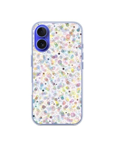 Coque iPhone 16 Cosmic Bubbles Multicolored - Ninola Design