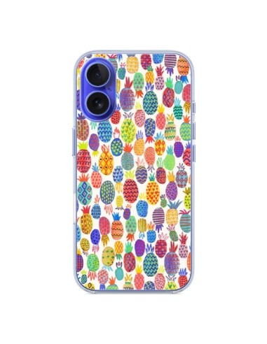 Coque iPhone 16 Cute Pineapples - Ninola Design