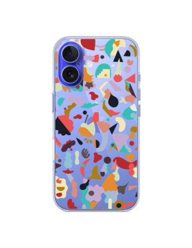 Coque iPhone 16 Dreamy Animal Shapes White - Ninola Design