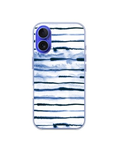 Coque iPhone 16 Electric Lines White - Ninola Design