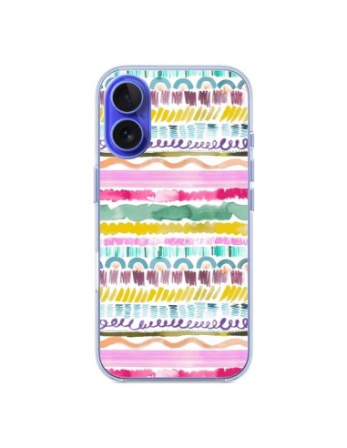 Coque iPhone 16 Garlands Tribal - Ninola Design