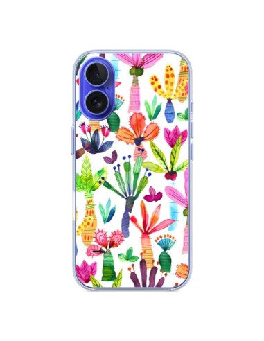 Coque iPhone 16 Overlapped Watercolor Dots - Ninola Design