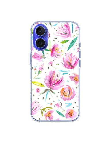 Cover iPhone 16 Painterly Waterolor Texture Fiori - Ninola Design