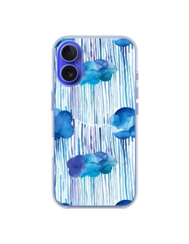 Coque iPhone 16 Rain Stitches Neon - Ninola Design