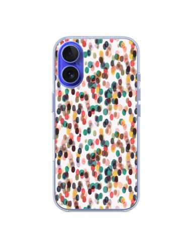 Coque iPhone 16 Rainbow Lace Neon - Ninola Design