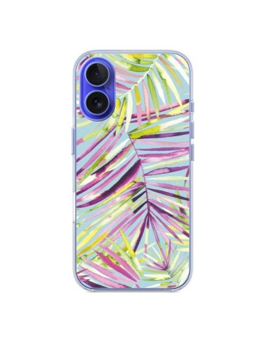 Coque iPhone 16 Tropical Flowers Multicolored - Ninola Design