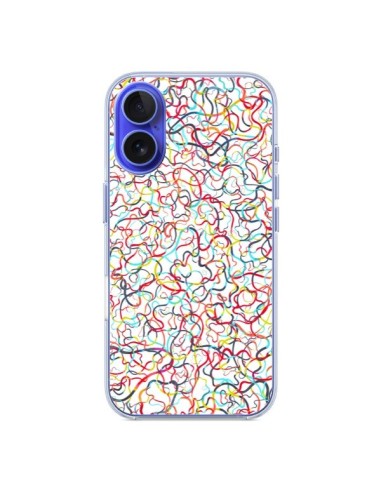 Coque iPhone 16 Water Drawings White - Ninola Design