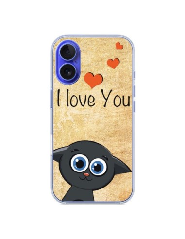 Coque iPhone 16 Cute Cat - Nico