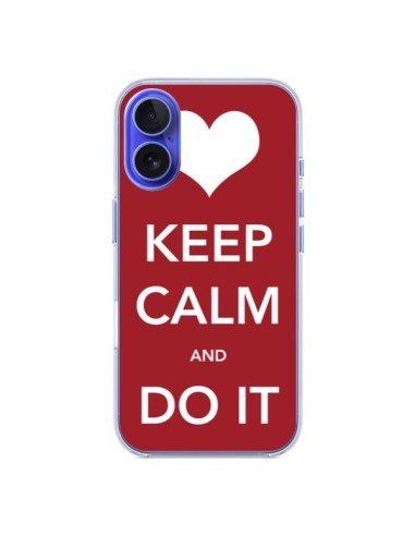 Coque iPhone 16 Keep Calm and Do It - Nico