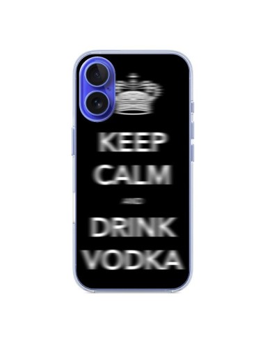 Coque iPhone 16 Keep Calm and Drink Vodka - Nico