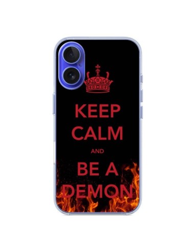 Coque iPhone 16 Keep Calm and Be A Demon - Nico