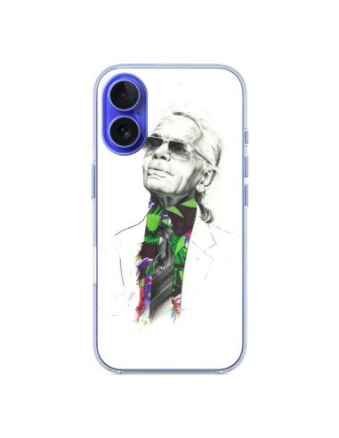 Cover iPhone 16 Karl Lagerfeld Fashion Designer Moda - Percy