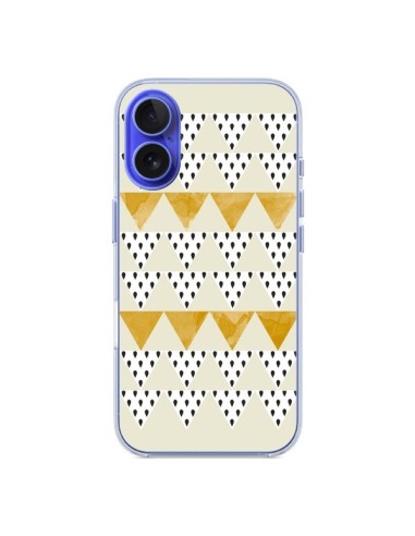 Coque iPhone 16 Triangles Or Garland Gold - Pura Vida