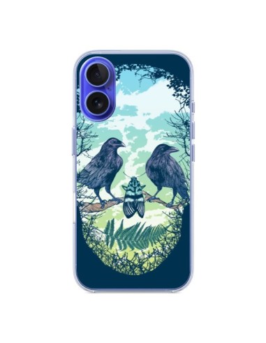 Coque iPhone 16 Tête de Mort Nature - Rachel Caldwell