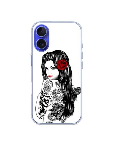 Coque iPhone 16 Tattoo Girl Lolita - Rachel Caldwell