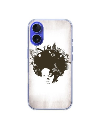 Coque iPhone 16 Childhood Garden Afro - Rachel Caldwell