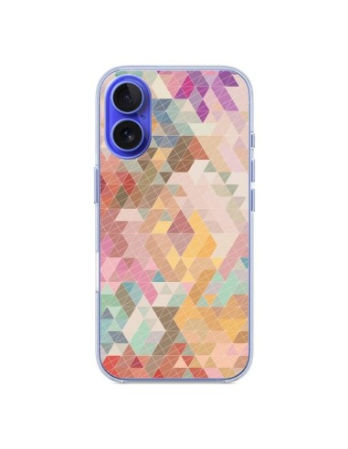 Coque iPhone 16 Azteque Pattern Triangles - Rachel Caldwell