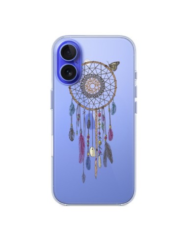 Coque iPhone 16 Attrape-rêves Lakota Transparente - Rachel Caldwell