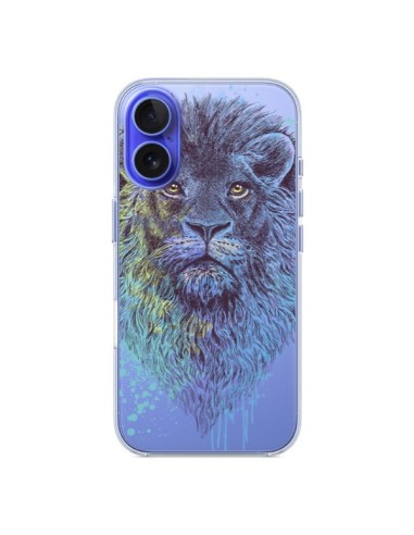 Coque iPhone 16 Roi Lion King Transparente - Rachel Caldwell