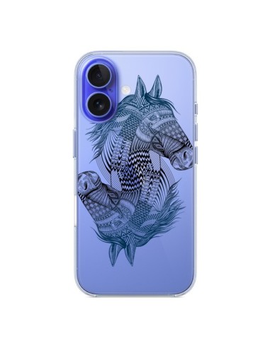 Coque iPhone 16 Cheval Horse Double Transparente - Rachel Caldwell