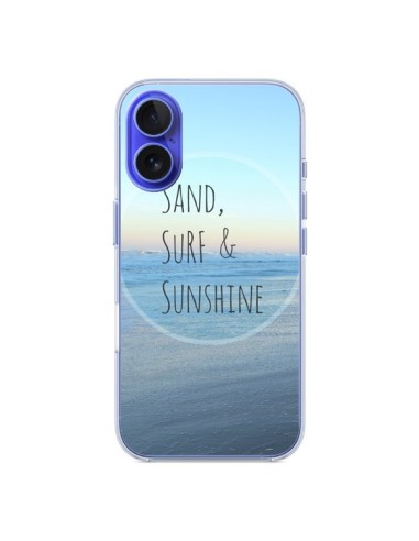 iPhone 16 Case Sand, Surf and Sunset - R Delean