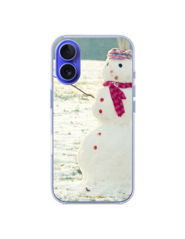 Coque iPhone 16 Bonhomme de Neige - R Delean