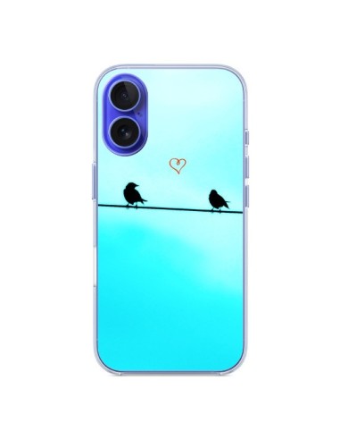 Cover iPhone 16 Uccelli Amore - R Delean