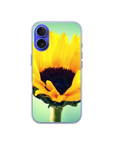 Coque iPhone 16 Tournesol Zoom Fleur - R Delean