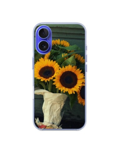 Coque iPhone 16 Tournesol Bouquet Fleur - R Delean